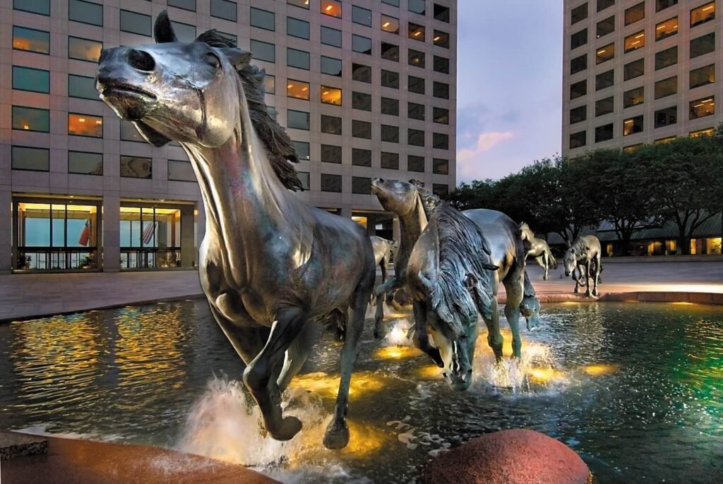 The Mustangs of Las Colinas Sculpture and Museum and Visitors Center in Irving, TX