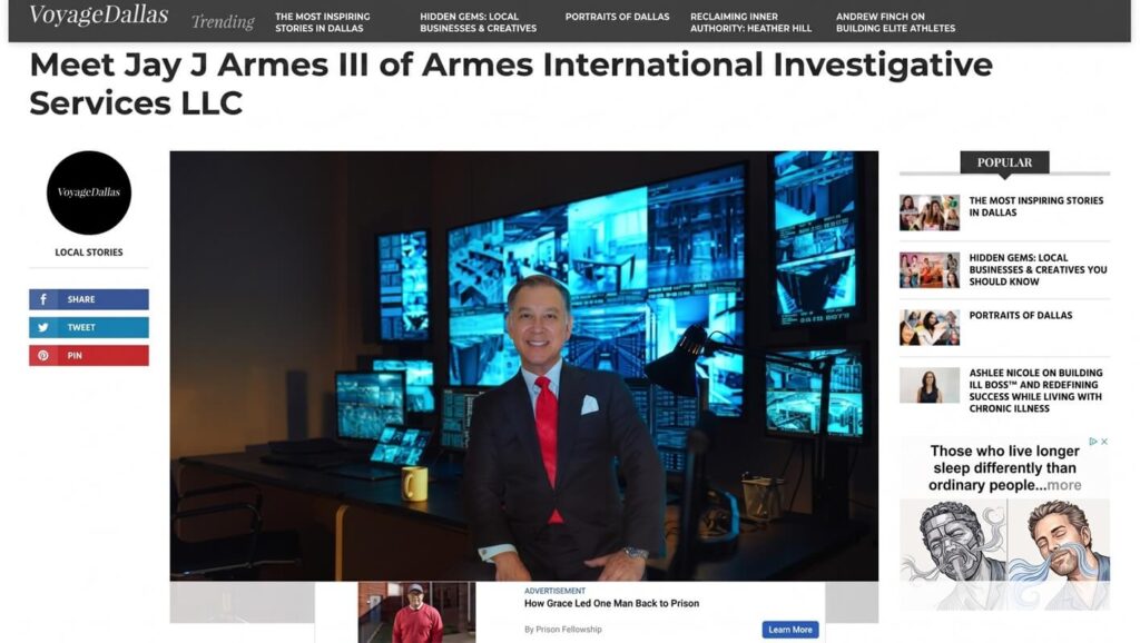 Jay J. Armes III on Voyage Dallas