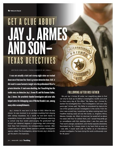 Texas Living Magazine feature profiling Jay J. Armes III